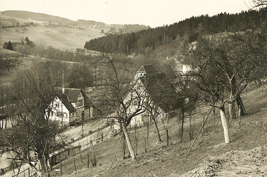 Ebhausen - Blick zur Oberen Mühle - Fotosammlung G Schmidt
