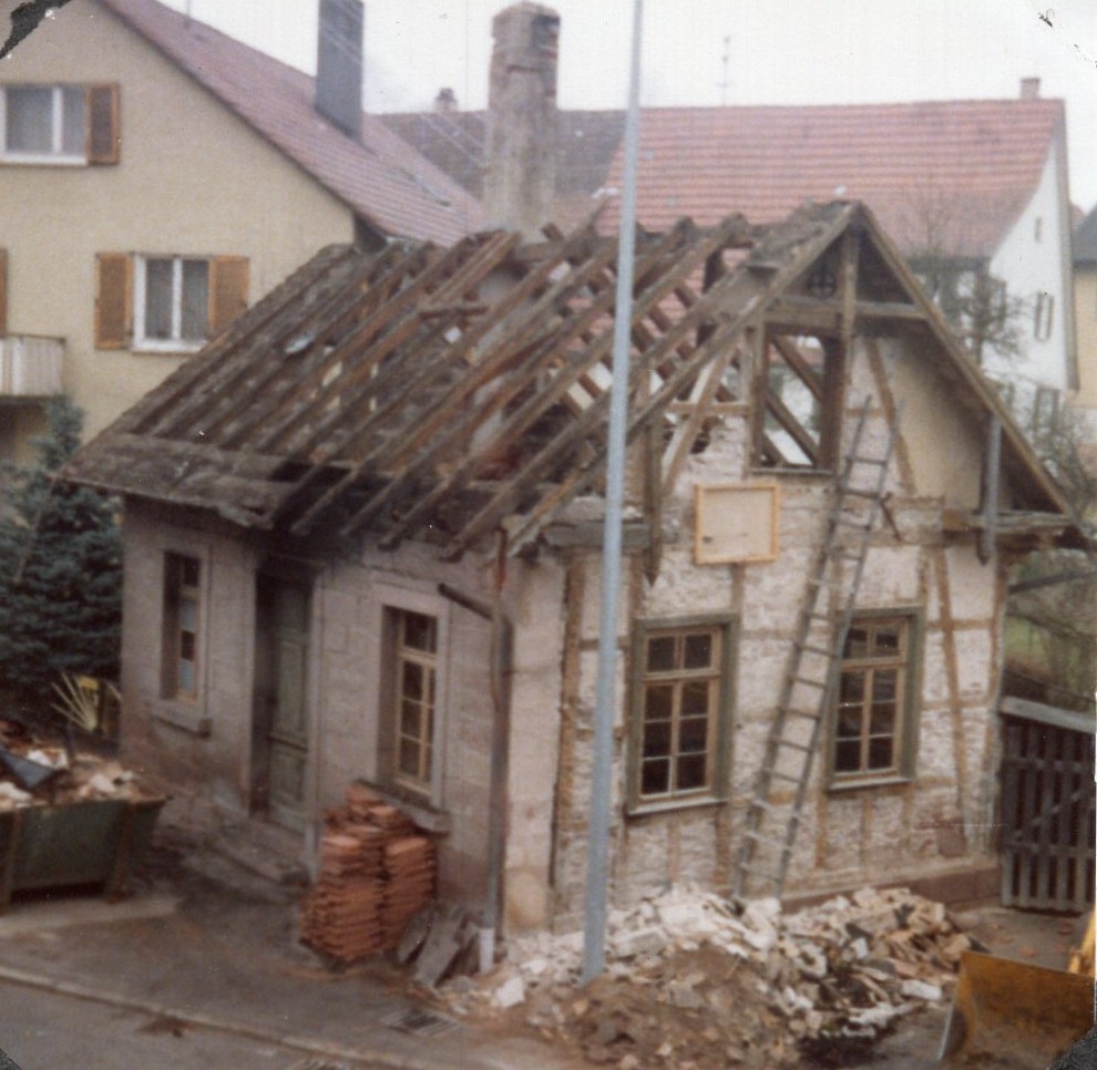 Sanierung Backhäusle 1979-80 - 1