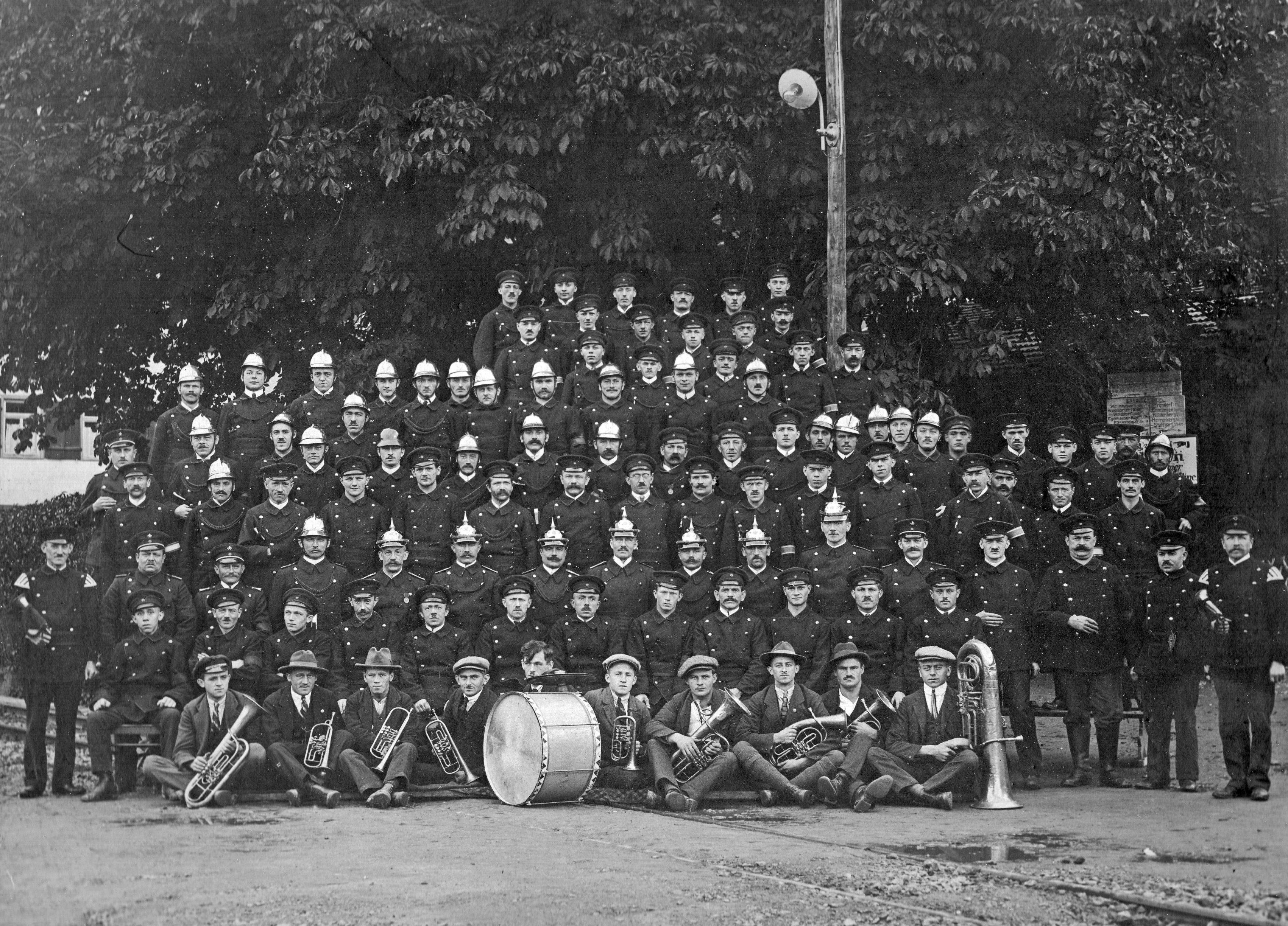Feuerwehrfest 1925 - Bild vor Unterer Muehle 1925