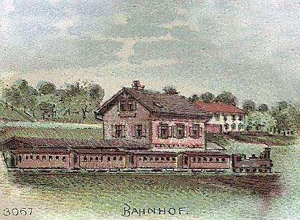 Bahnhof Ebhausen - um 1900