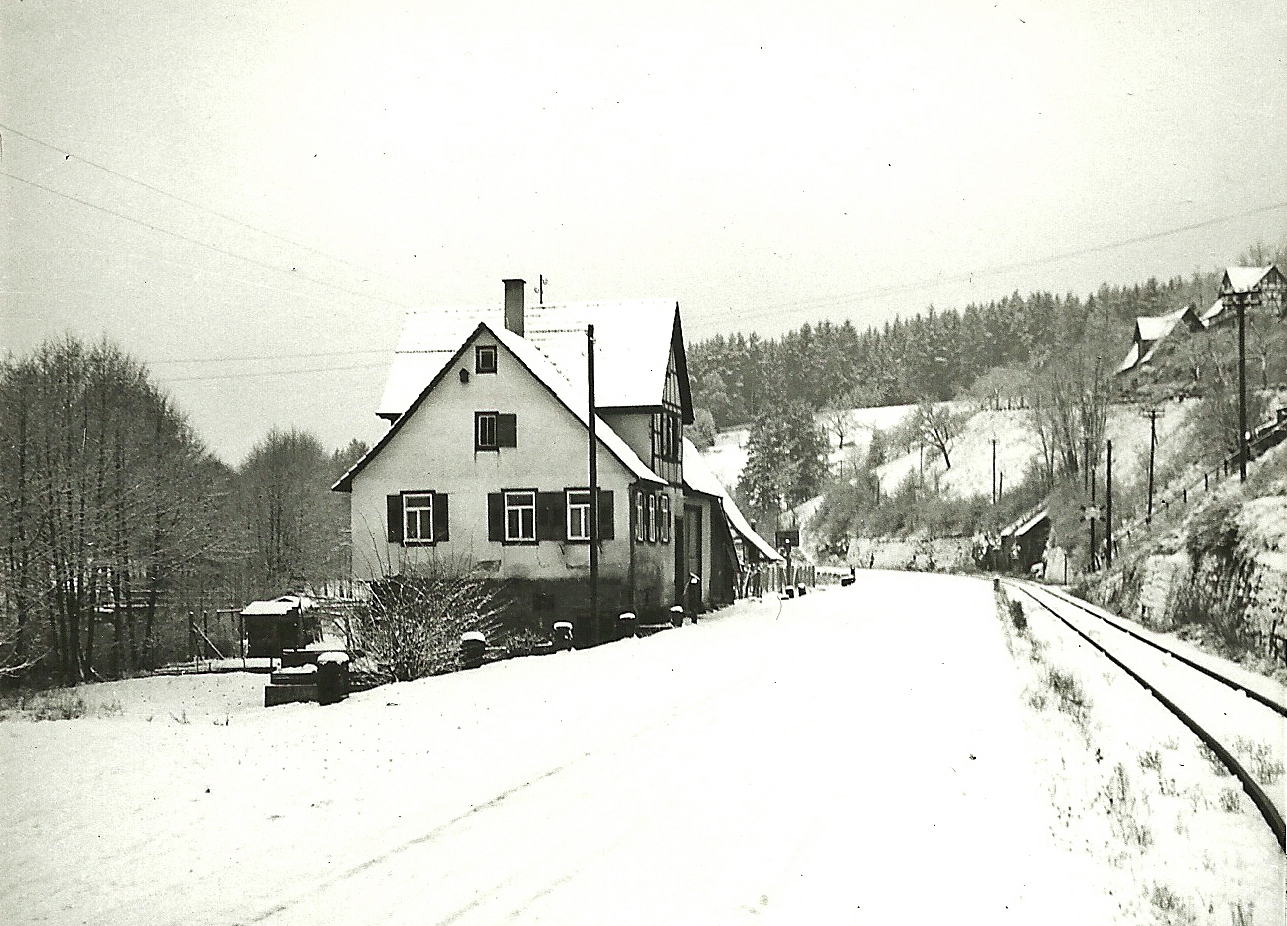 Ebhausen Talstraße  - Dezember 1950